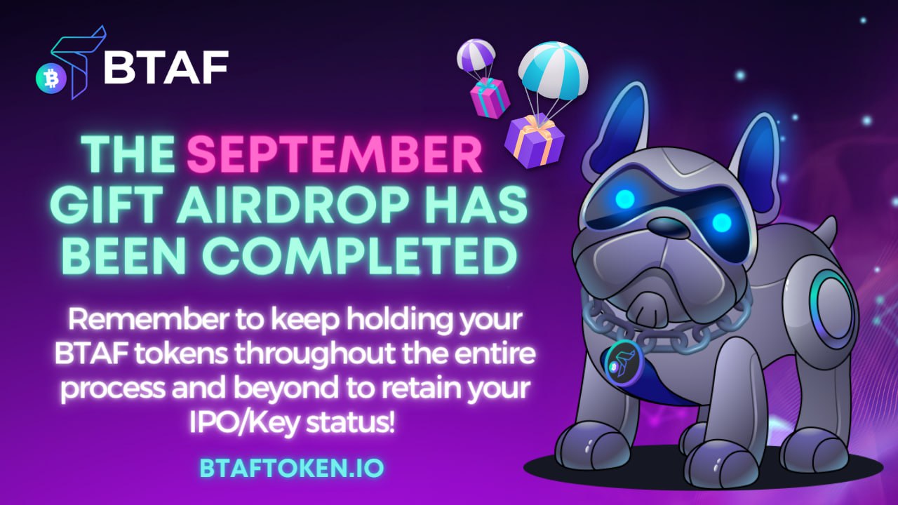 📣 The September Gifting airdrop is in! 🥳