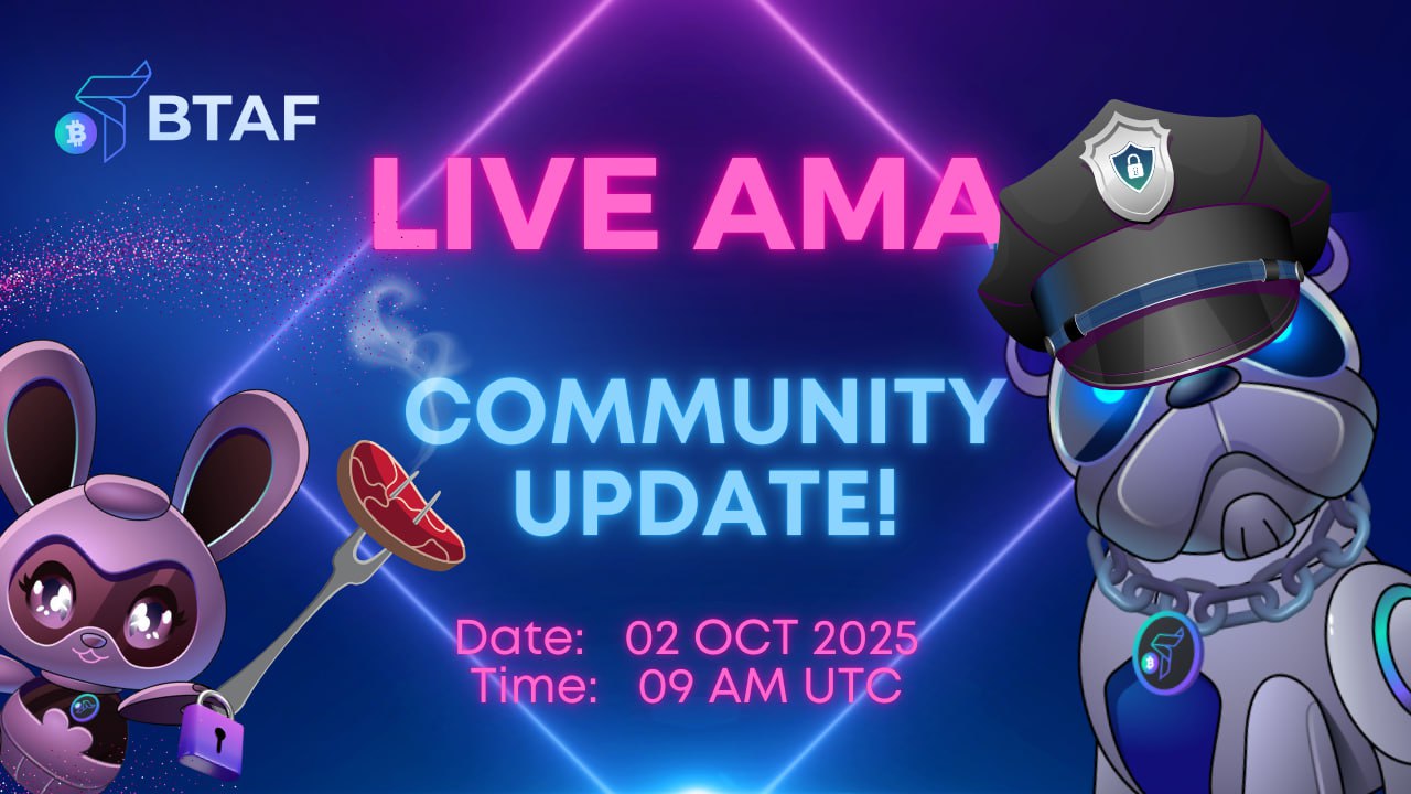 The $BTAF Token monthly AMA is happening this week!