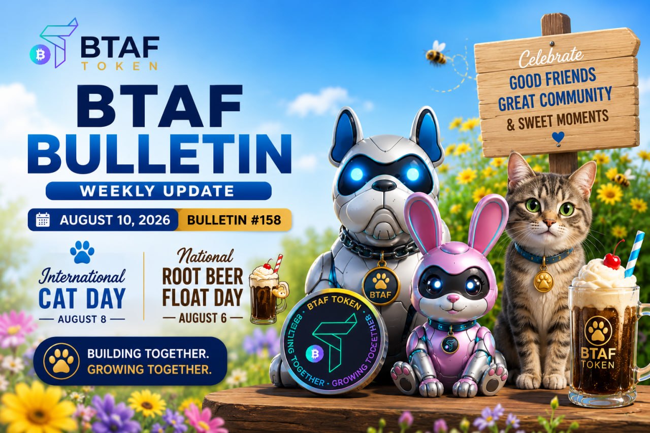 BTAF Token Bulletin #158: August Community and Ecosystem Update